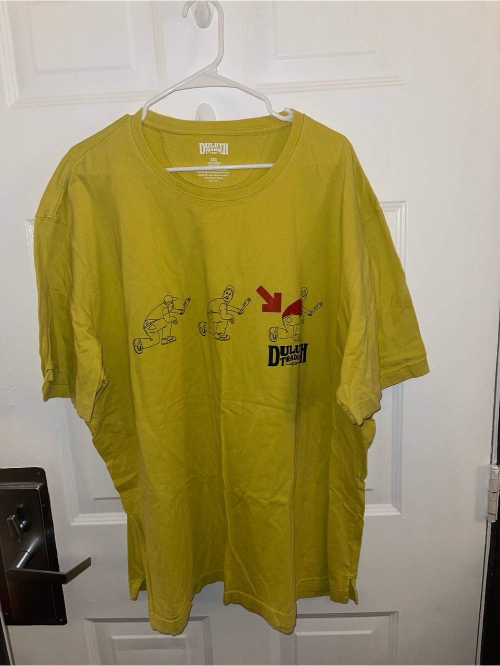 Duluth Trading Co Men's Yellow Graphic T‑Shirt - 3X